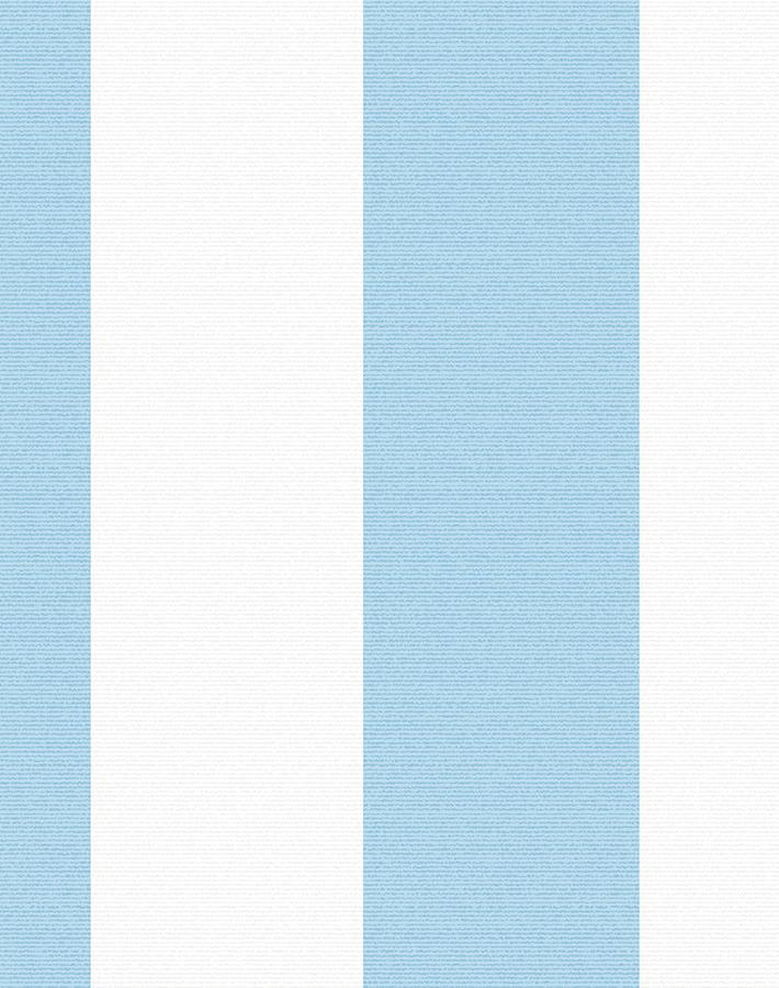 'Candy Stripe' Wallpaper by Wallshoppe - Baby Blue