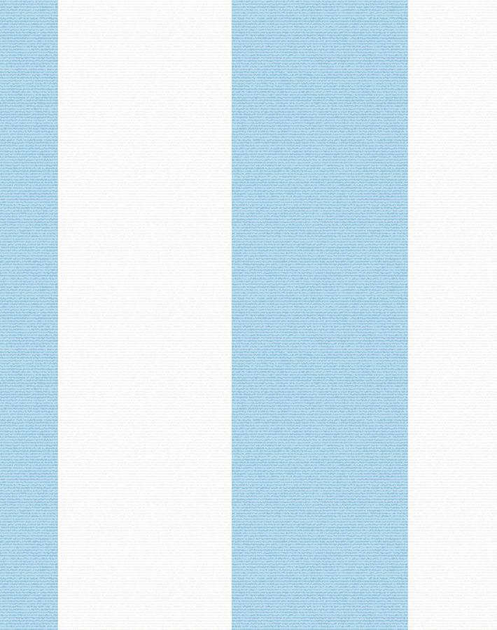 'Candy Stripe' Wallpaper by Wallshoppe - Baby Blue