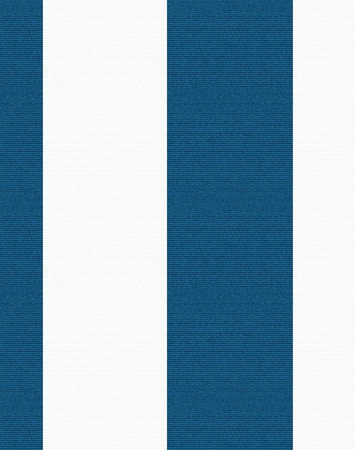 'Candy Stripe' Wallpaper by Wallshoppe - Blue