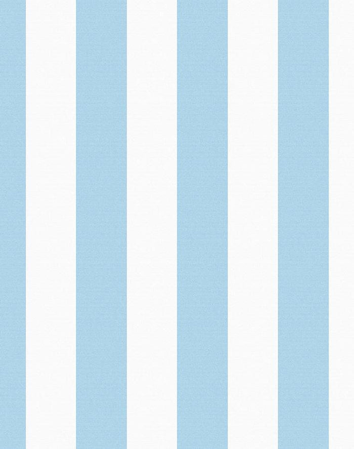'Candy Stripe' Wallpaper by Wallshoppe - Baby Blue