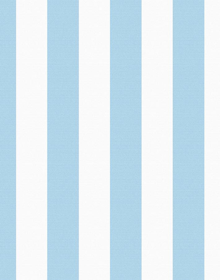 'Candy Stripe' Wallpaper by Wallshoppe - Baby Blue