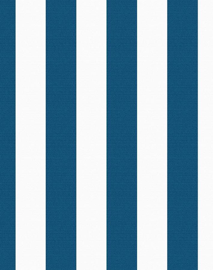 'Candy Stripe' Wallpaper by Wallshoppe - Blue