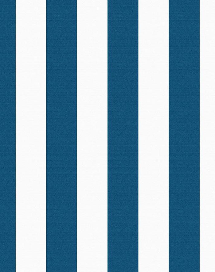 'Candy Stripe' Wallpaper by Wallshoppe - Blue