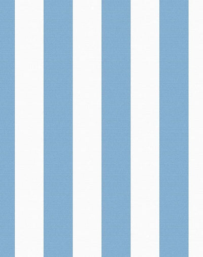 'Candy Stripe' Wallpaper by Wallshoppe - Cornflower