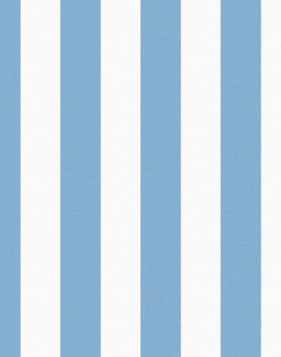 'Candy Stripe' Wallpaper by Wallshoppe - Cornflower