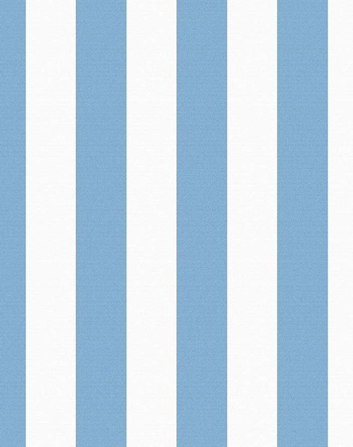 'Candy Stripe' Wallpaper by Wallshoppe - Cornflower