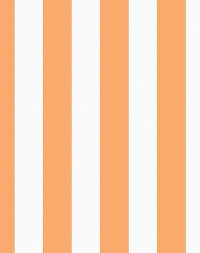 'Candy Stripe' Wallpaper by Wallshoppe - Creamsicle
