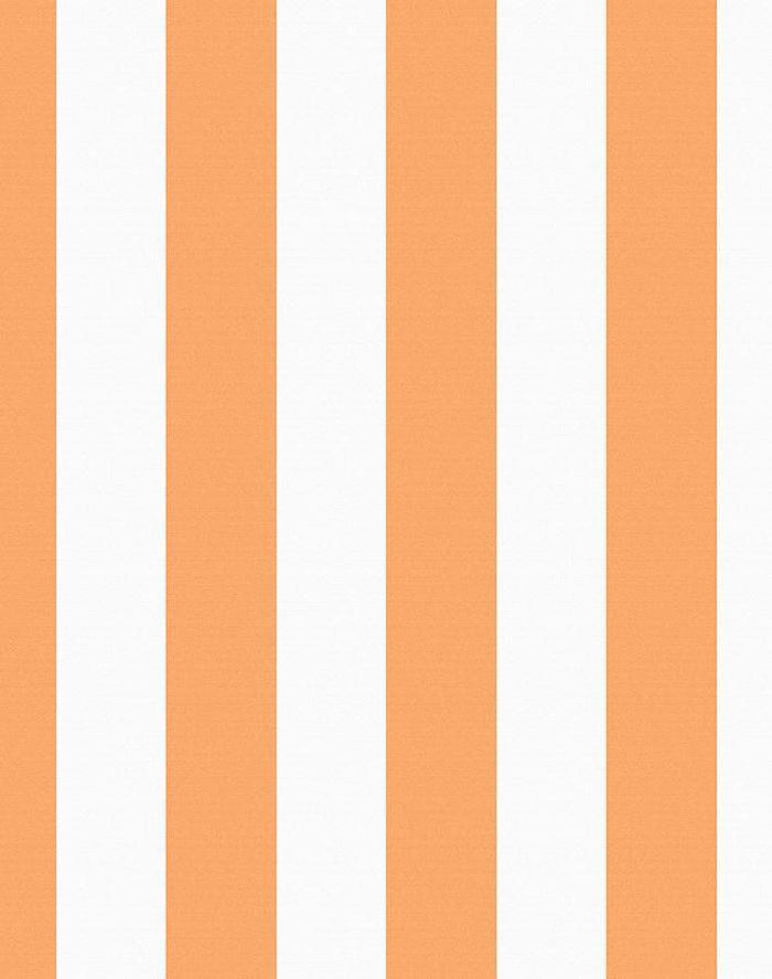 'Candy Stripe' Wallpaper by Wallshoppe - Creamsicle
