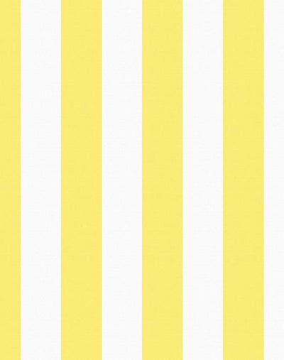 'Candy Stripe' Wallpaper by Wallshoppe - Lemon