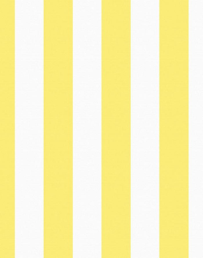 'Candy Stripe' Wallpaper by Wallshoppe - Lemon