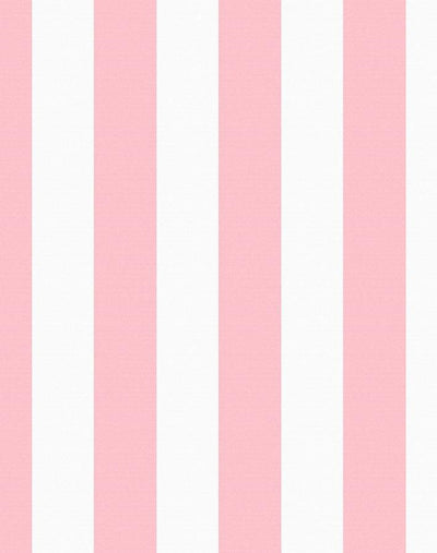 'Candy Stripe' Wallpaper by Wallshoppe - Pink
