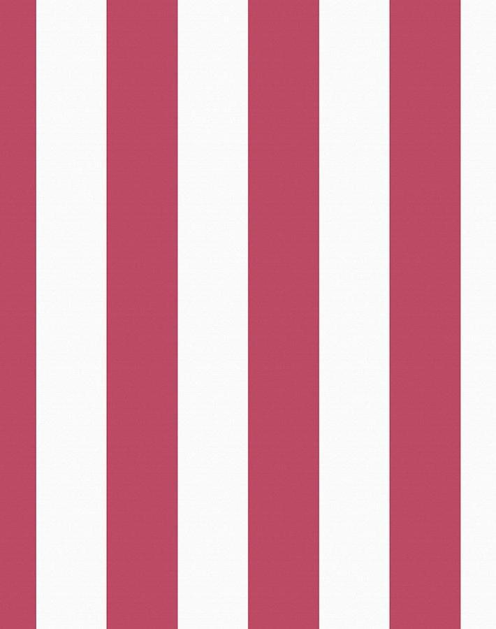 'Candy Stripe' Wallpaper by Wallshoppe - Rose