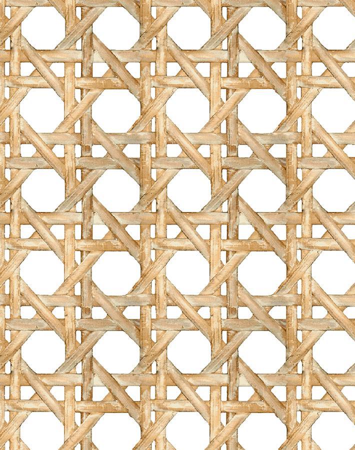 Rattan Weave Look Peel and Stick Wallpaper – Simple Shapes