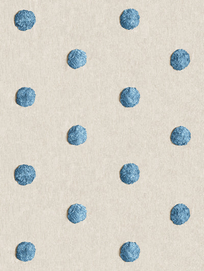 chenille dots large wallpaper chris benz blue