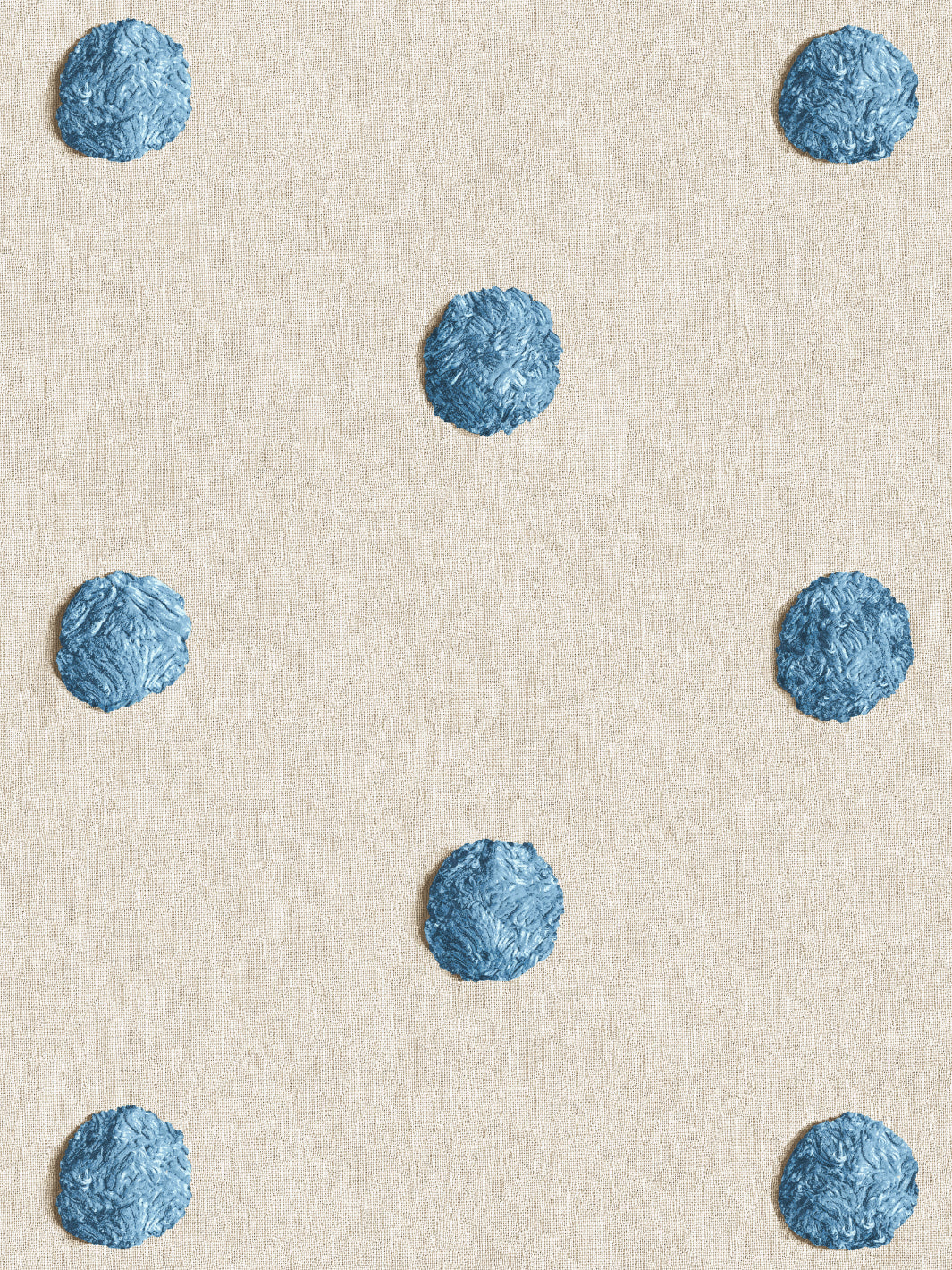 chenille dots large wallpaper chris benz blue