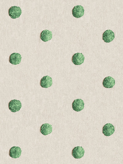 chenille dots large wallpaper chris benz green