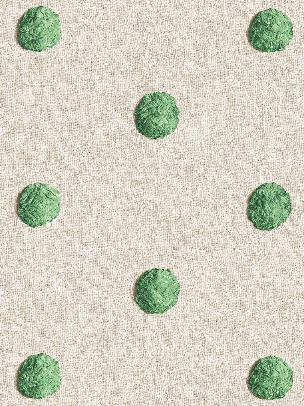 chenille dots large wallpaper chris benz green