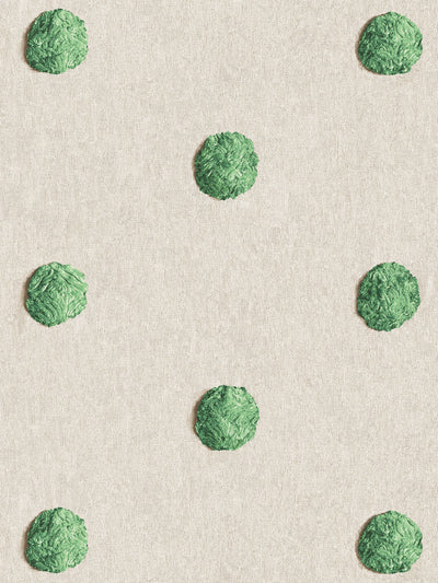 chenille dots large wallpaper chris benz green