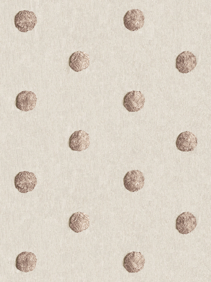 'Chenille Dots Large' Wallpaper by Chris Benz - Latte