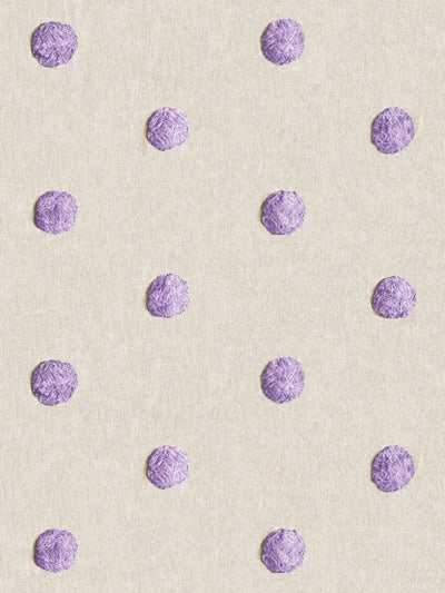 'Chenille Dots Large' Wallpaper by Chris Benz - Lilac