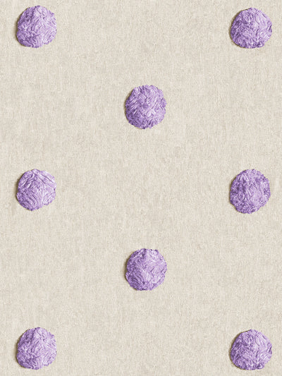 'Chenille Dots Large' Wallpaper by Chris Benz - Lilac