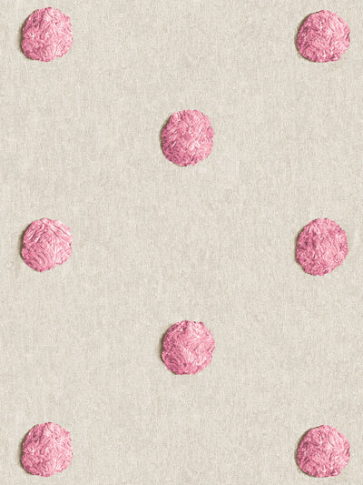 chenille dots large wallpaper chris benz pink