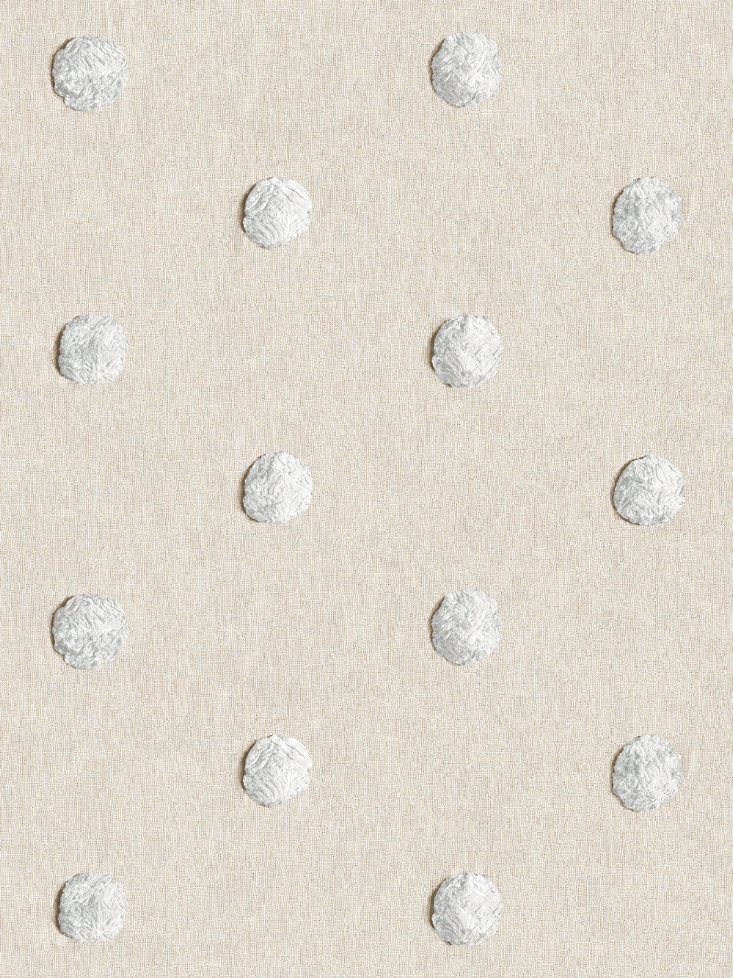 chenille dots large wallpaper chris benz white