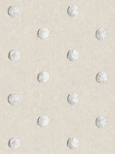 chenille dots large wallpaper chris benz white