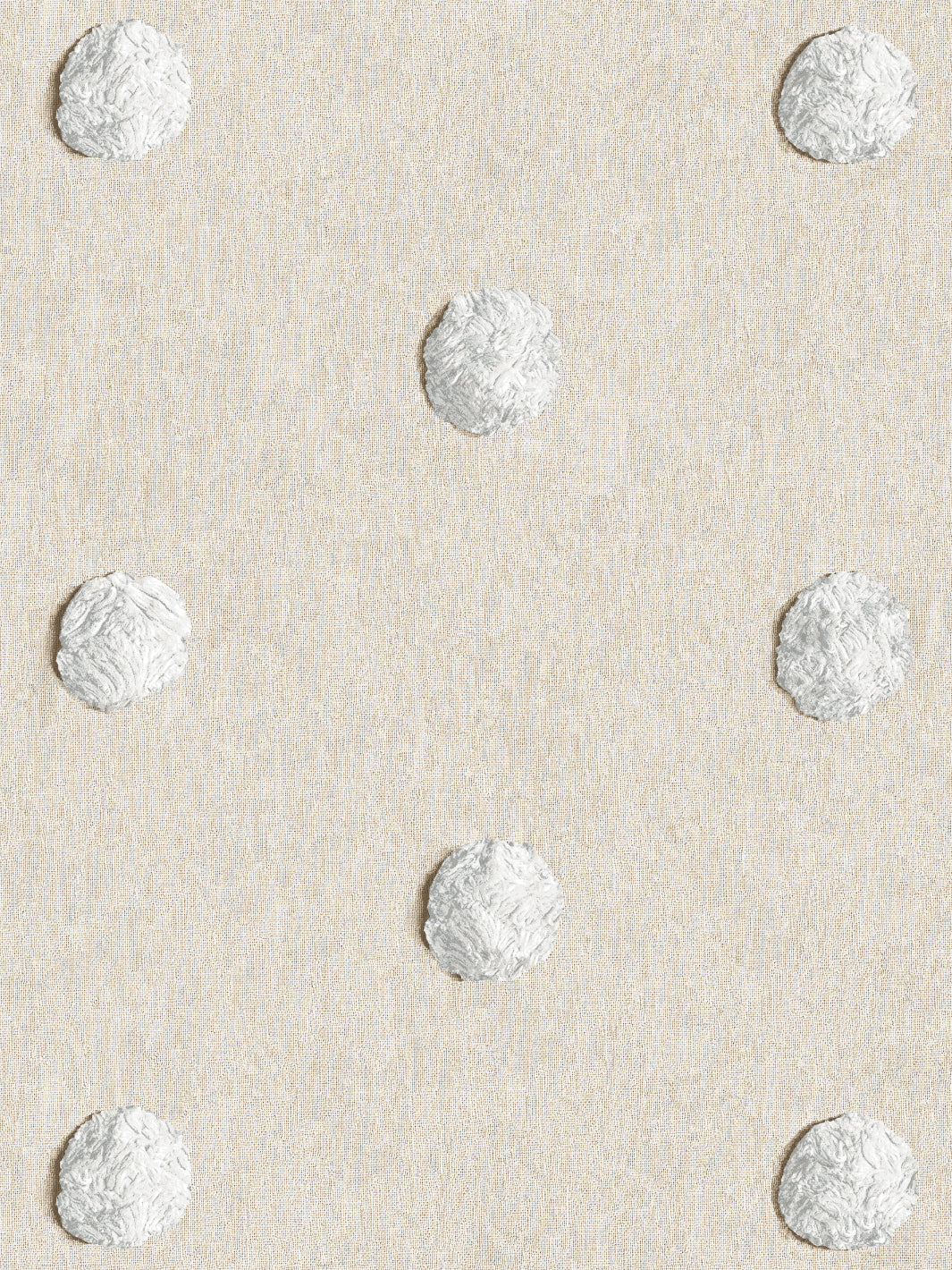 chenille dots large wallpaper chris benz white