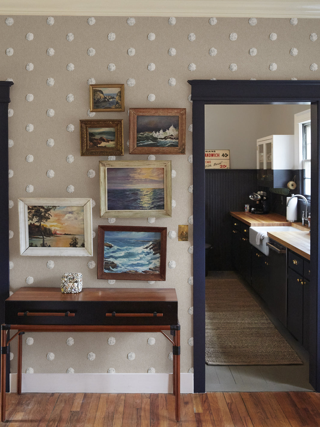 chenille dots large wallpaper chris benz white