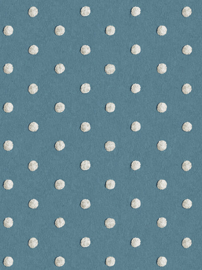 chenille dots small wallpaper chris benz deep blue