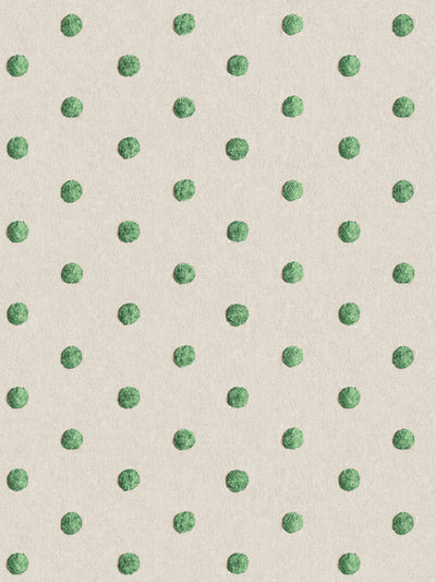 chenille dots small wallpaper chris benz green