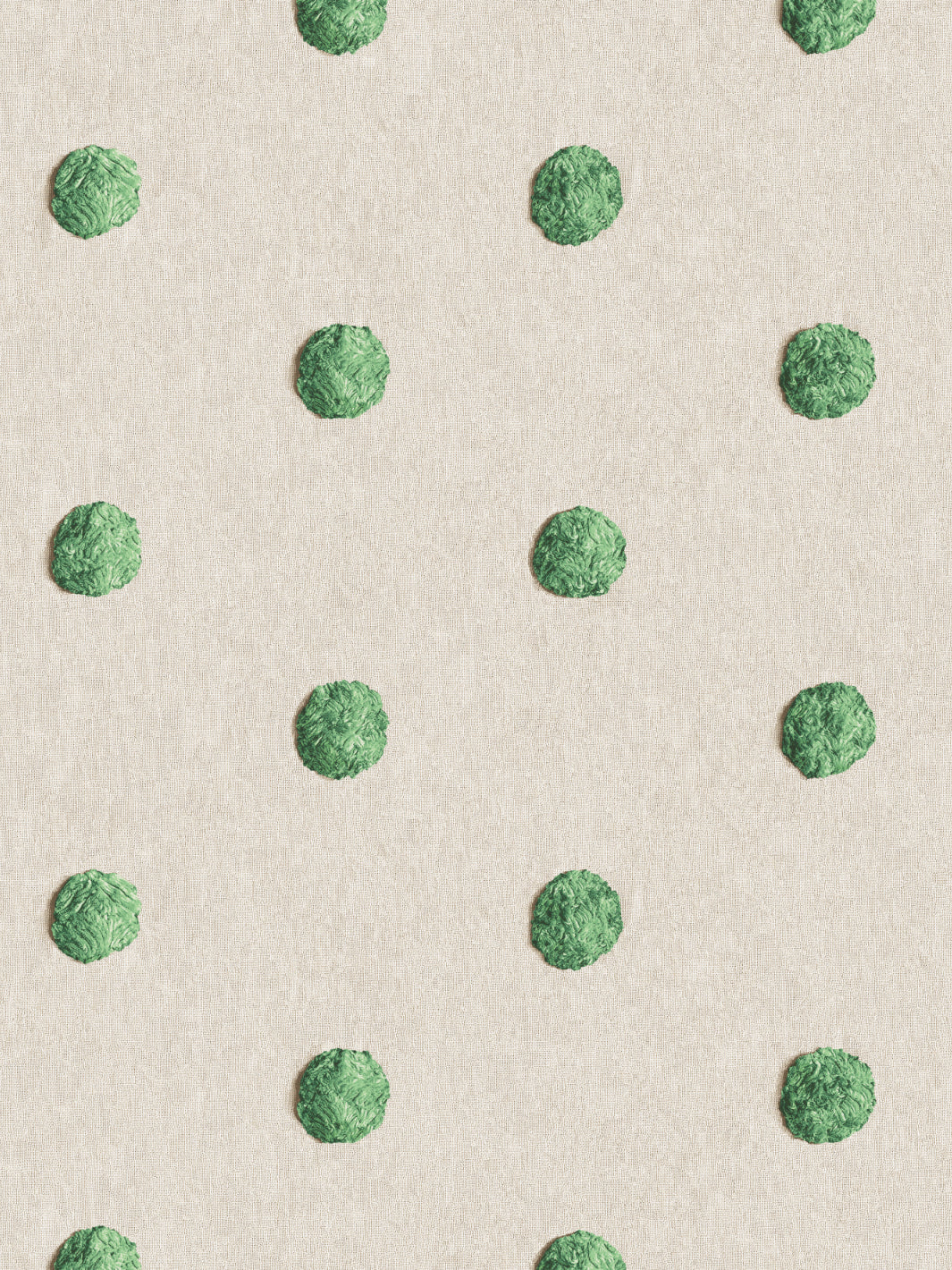 chenille dots small wallpaper chris benz green