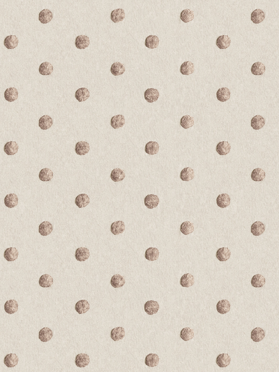 'Chenille Dots Small' Wallpaper by Chris Benz - Latte