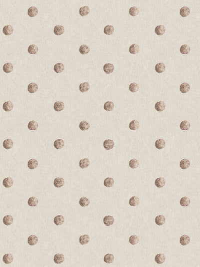 'Chenille Dots Small' Wallpaper by Chris Benz - Latte