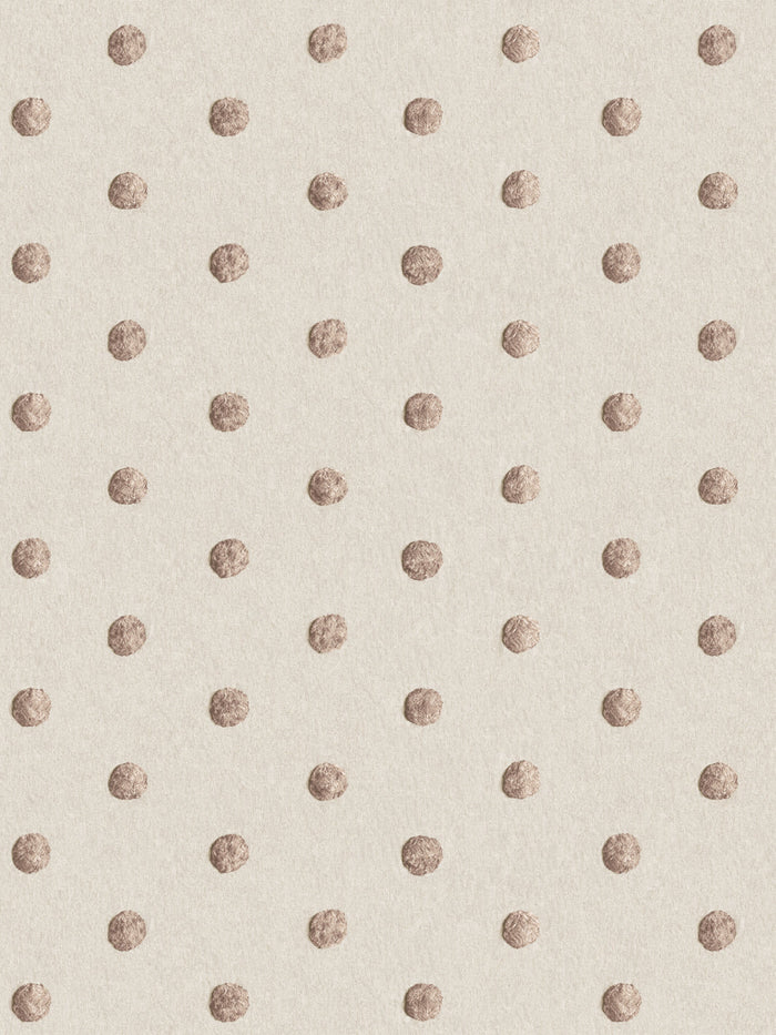 'Chenille Dots Small' Wallpaper by Chris Benz - Latte