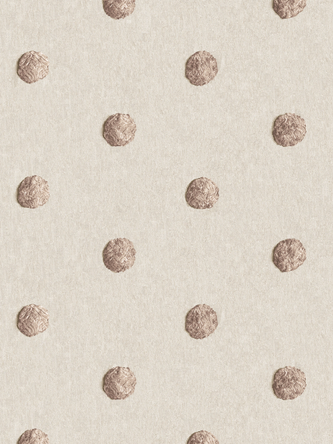 'Chenille Dots Small' Wallpaper by Chris Benz - Latte
