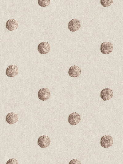 'Chenille Dots Small' Wallpaper by Chris Benz - Latte