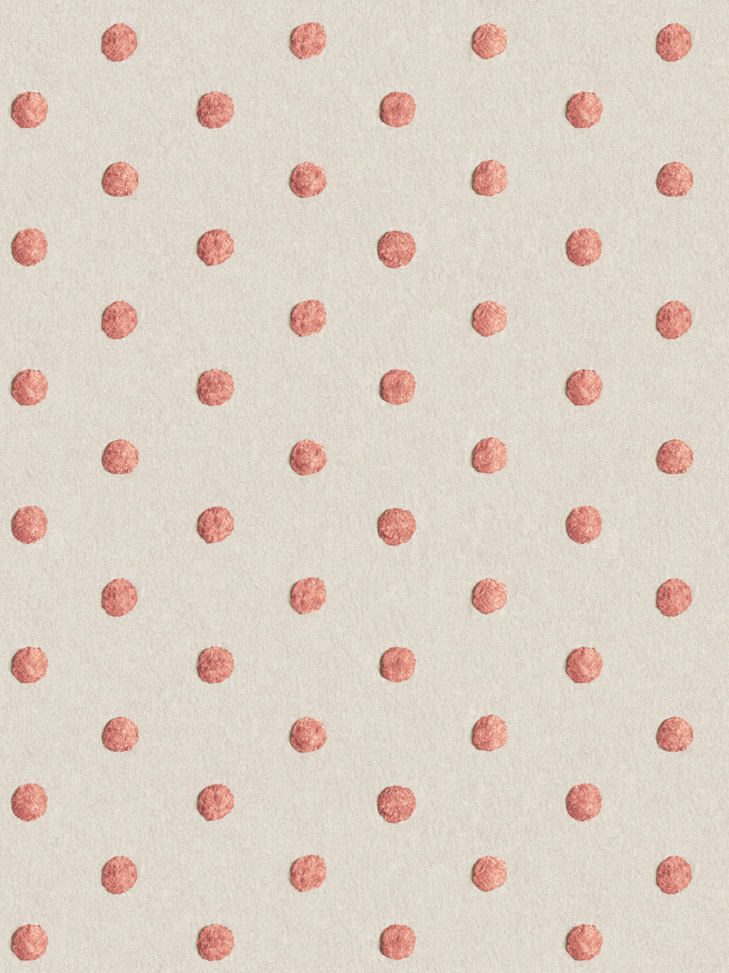 chenille dots small wallpaper chris benz salmon