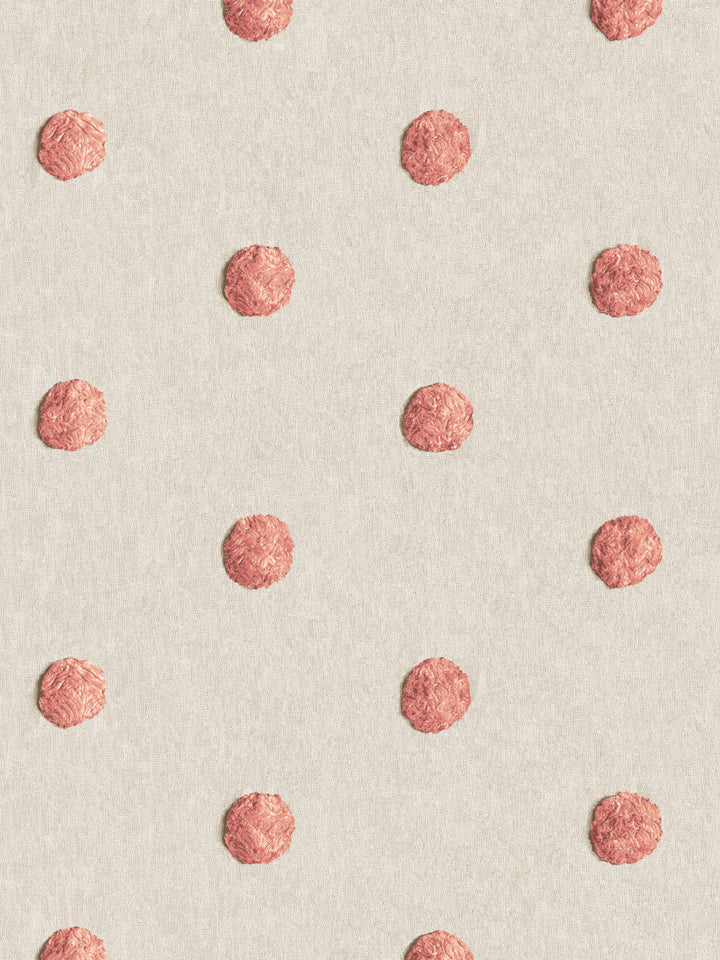 chenille-dots-small-wallpaper-chris-benz-salmon