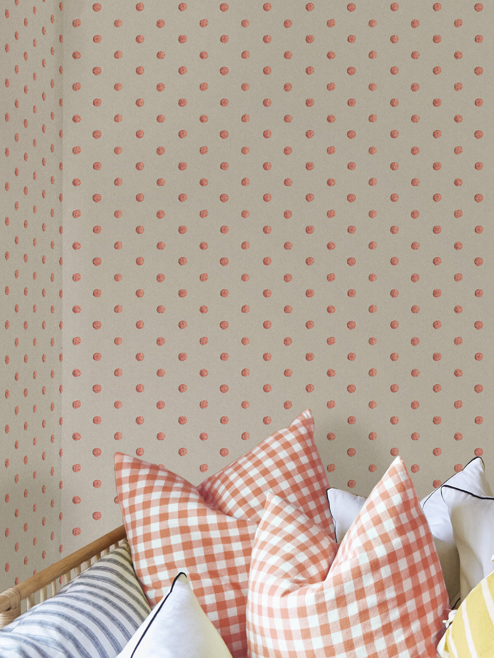 chenille-dots-small-wallpaper-chris-benz-salmon