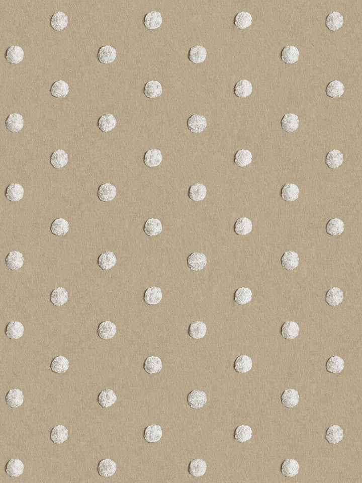 chenille-dots-small-wallpaper-chris-benz-white-on-taupe