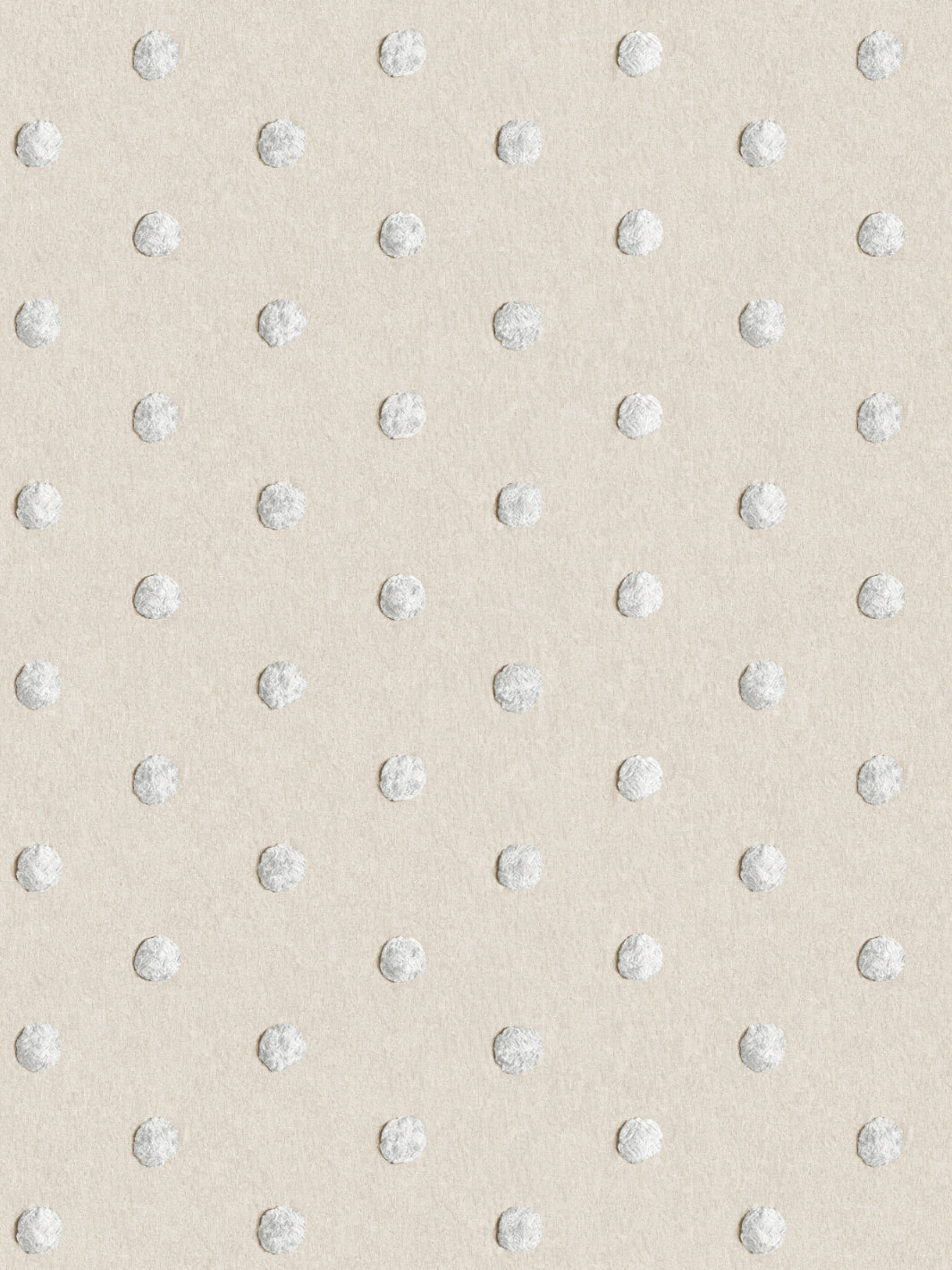 chenille dots small wallpaper chris benz white