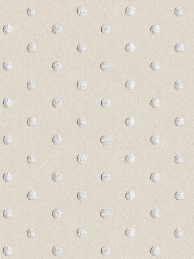 chenille dots small wallpaper chris benz white