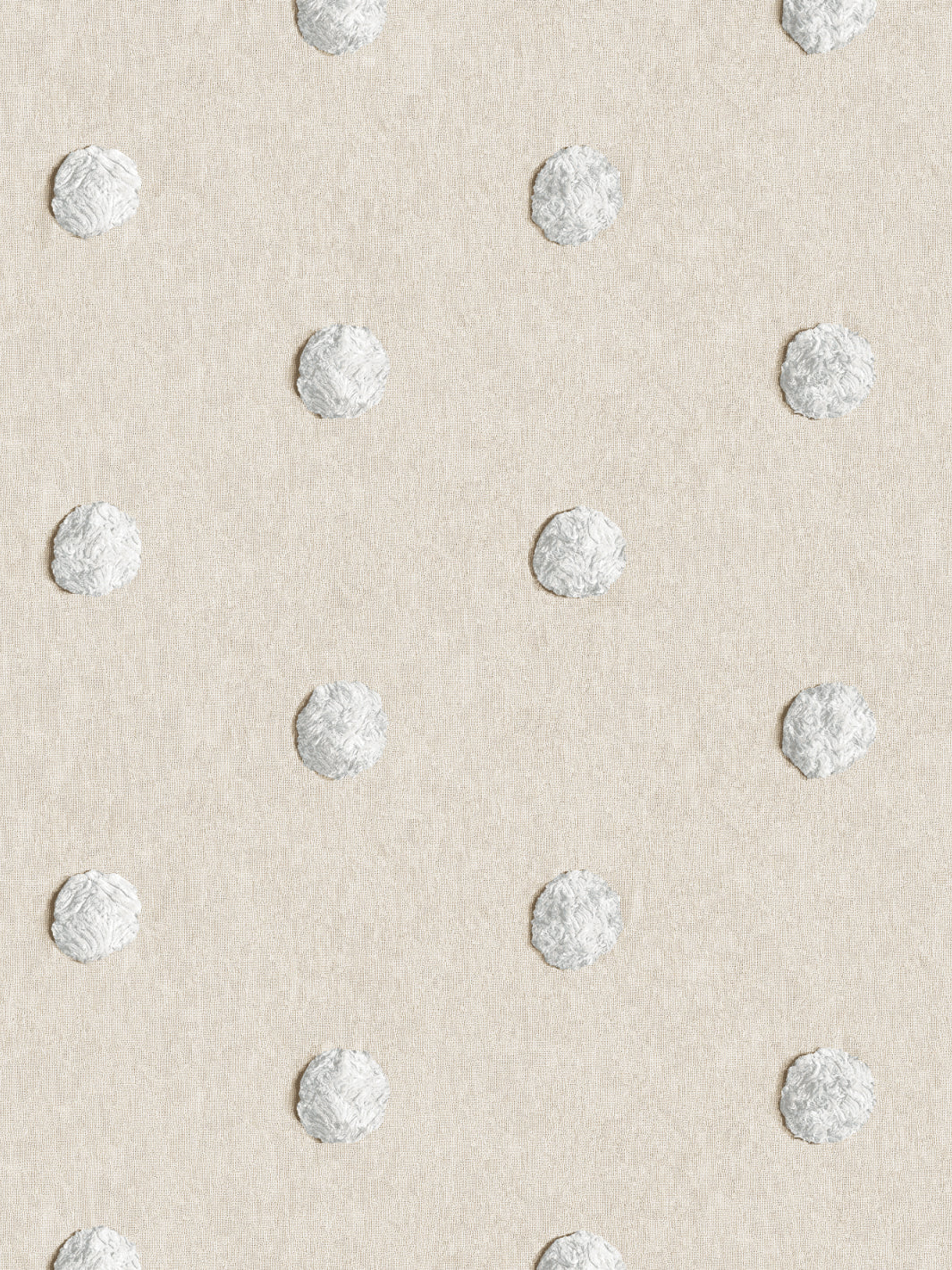 chenille dots small wallpaper chris benz white
