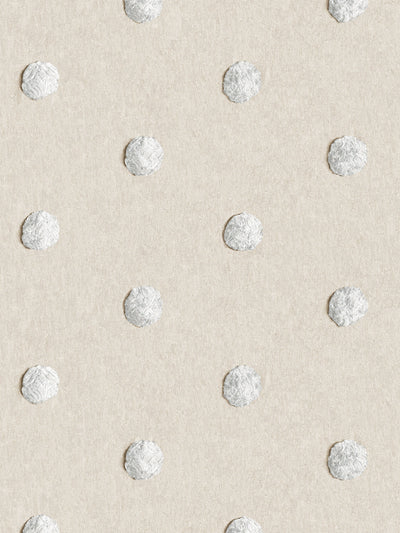 chenille dots small wallpaper chris benz white