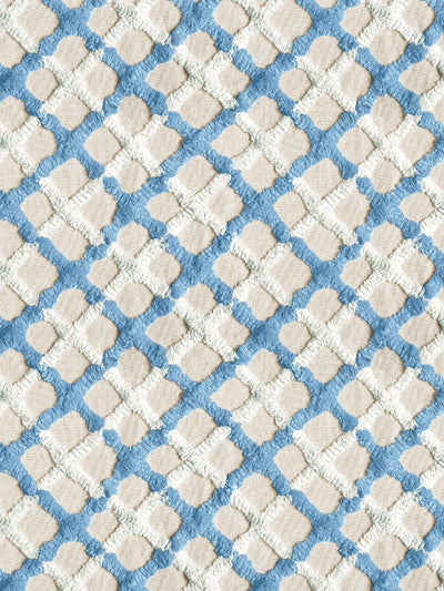 'Chenille Quilt' Wallpaper by Chris Benz - Blue