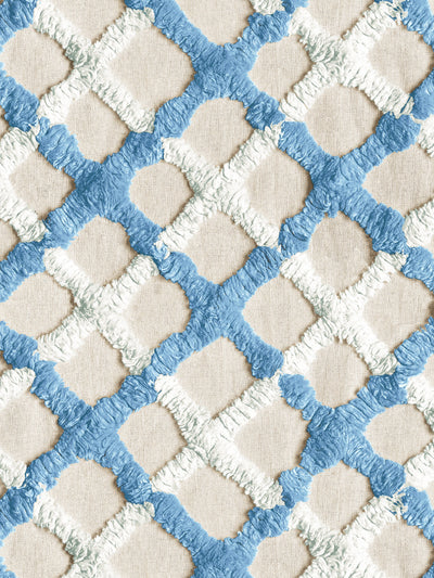chenille quilt wallpaper chris benz blue