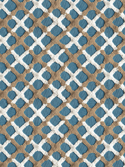chenille quilt wallpaper chris benz deep blue