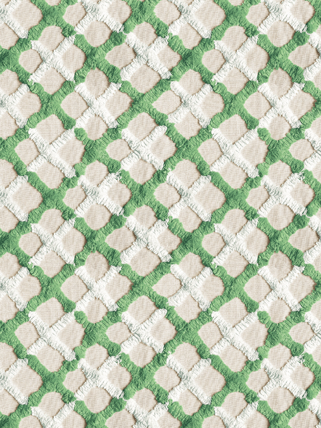 'Chenille Quilt' Wallpaper by Chris Benz - Green
